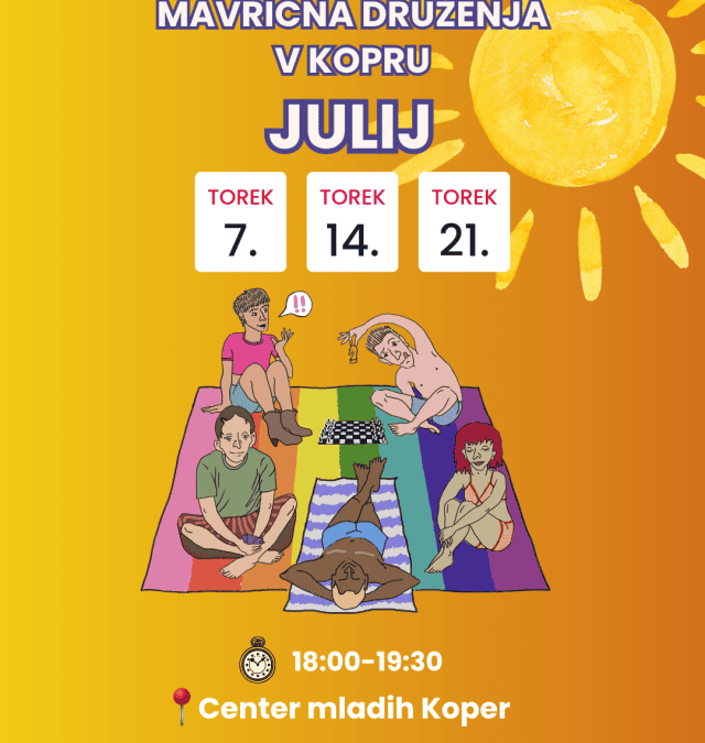 Mavrična druženja v Kopru: Julij